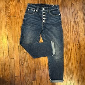 Lucky Brand High Rise Bridgette Crop with Button Fly Jeans
